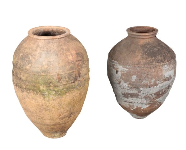 TWO TERRACOTTA AMPHORAE