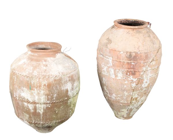 TWO TERRACOTTA AMPHORAE