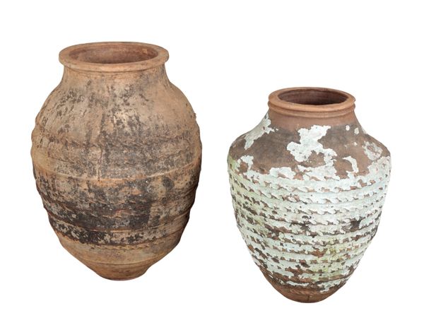 TWO TERRACOTTA AMPHORAE