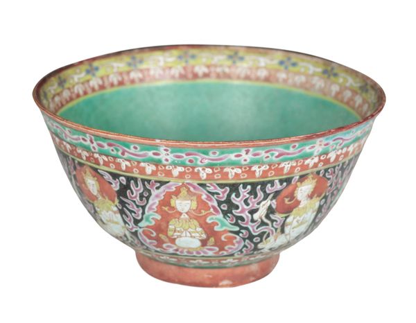 A CHINESE EXPORT BOWL MADE FOR THE PERSIAN MARKET