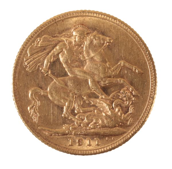 A 1911 GEORGE V GOLD SOVEREIGN