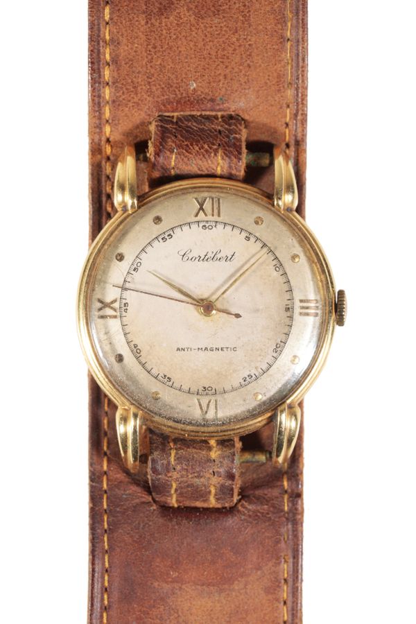 CORTEBERT: AN 18CT GOLD GENTLEMAN'S WRISTWATCH