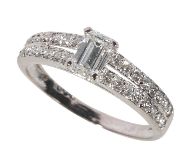 A DIAMOND SOLITAIRE RING