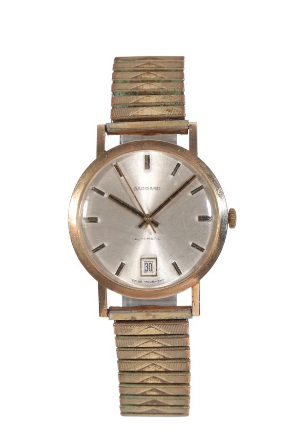 GARRARD & CO: A GENTLEMAN'S 9CT GOLD WRISTWATCH