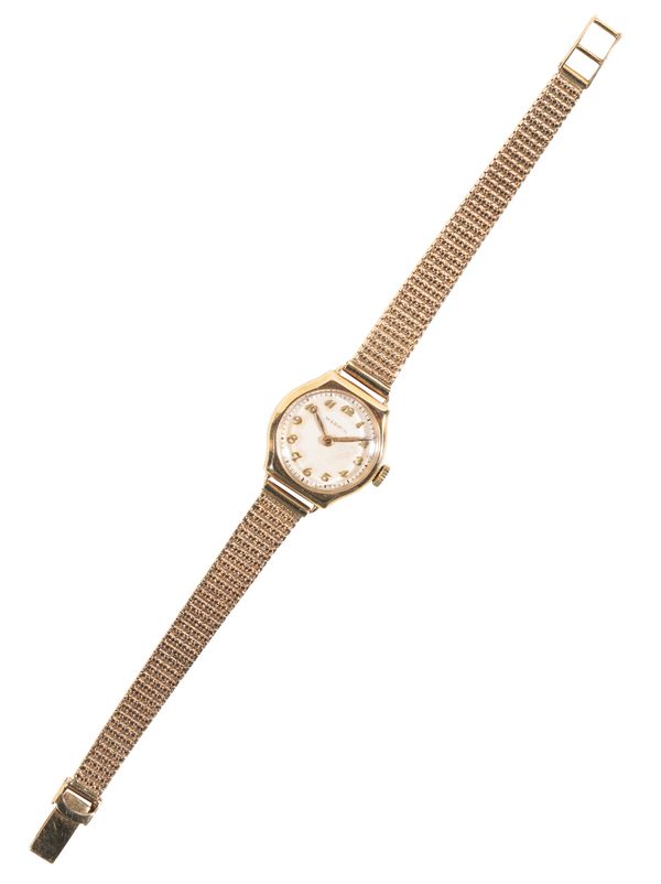 MAPPIN: A LADY'S 9CT GOLD BRACELET WATCH