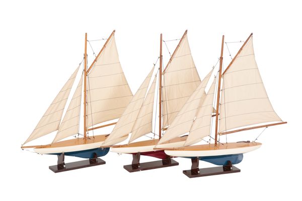 THREE MODEL YACHTS