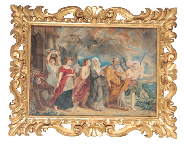 18TH CENTURY FRENCH SCHOOL - ALLEGORICAL BIBLICAL SCENE