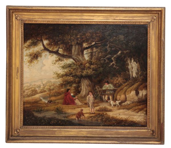 18TH CENTURY IN THE MANNER OF GEORGE MORLAND (1762-1804) - MAKING CAP