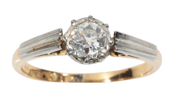 A DIAMOND SOLITAIRE RING