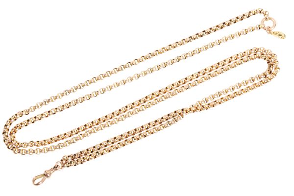 A GOLD BELCHER CHAIN