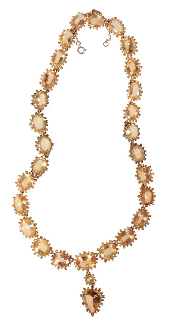 A CITRINE NECKLACE