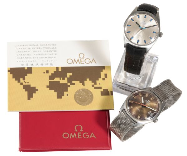 OMEGA GENEVE: A GENTLEMAN'S STAINLESS STEEL WRISTWATCH