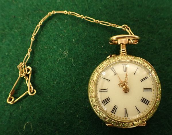 AN EARLY 20TH CENTURY FRENCH MINIATURE POCKET WATCH