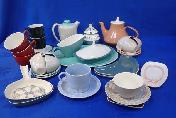 A COLLECTION OF POOLE POTTERY 'TWINTONE'