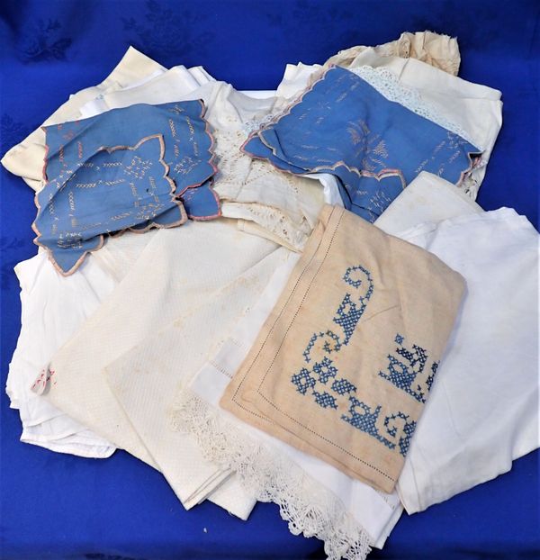 A COLLECTION OF OLD LINENS