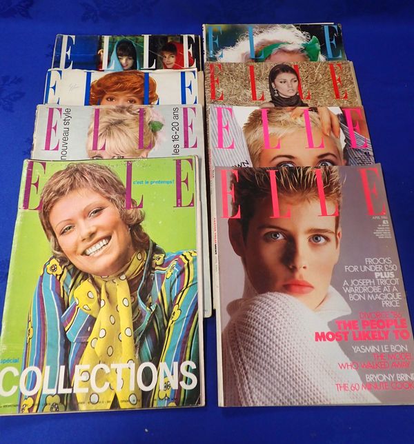 A COLLECTION OF 'ELLE' MAGAZINES, 1960S