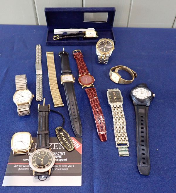 CITIZEN WRISTWATCH AND EIGHT OTHER WRISTWATCHES