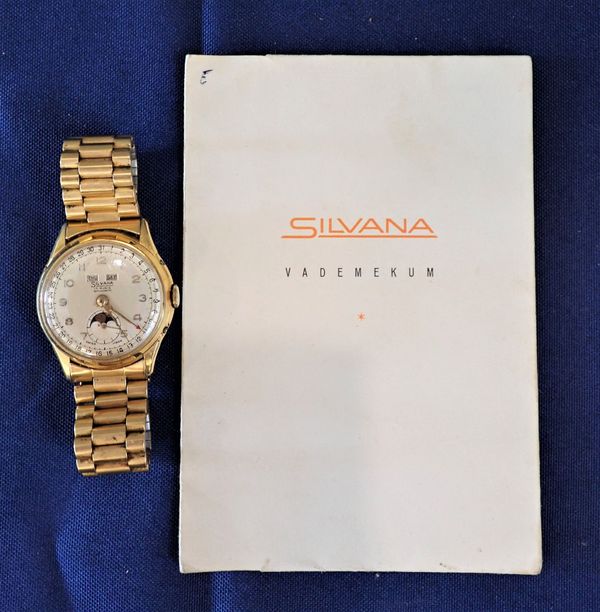 VINTAGE GENTS SILVANA WRISTWATCH WITH CERTIFICATE