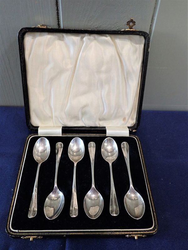 SET OF SIX SILVER SPOONS