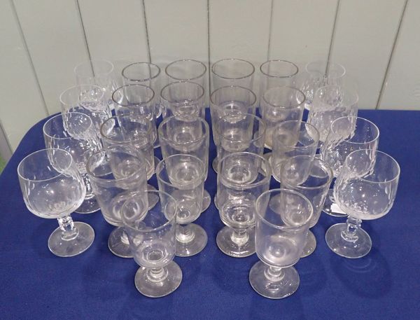 A COLLECTION OF 19th CENTURY AND LATER DRINKING GLASSES