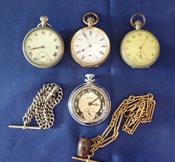 FOUR POCKET WATCHES