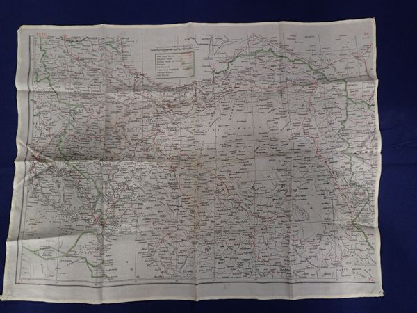 A WW2 SILK ESCAPE MAP