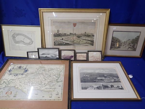 A COLLECTION OF LOCAL PRINTS AND MAPS