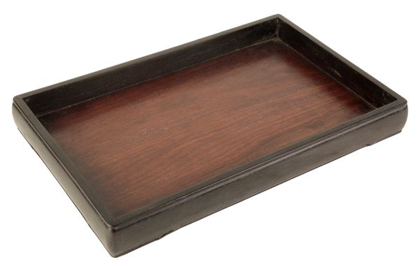 A CHINESE ZITAN HUANGHUALI LATCH-STYLE TEA TRAY