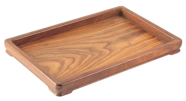 A CHINESE HUANGHUALI LATCH-STYLE TEA TRAY