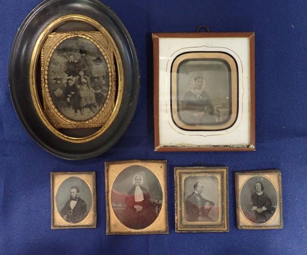 A COLLECTION OF AMBROTYPE PHOTOGRAPHS