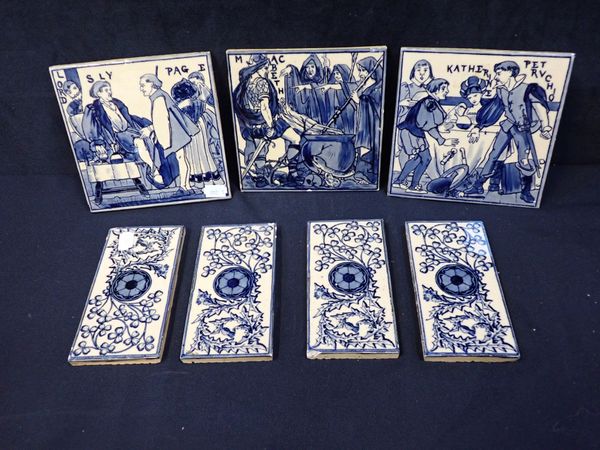 A PART SERIES OF AESTHETIC MOVEMENT SHAKESPEARE TILES