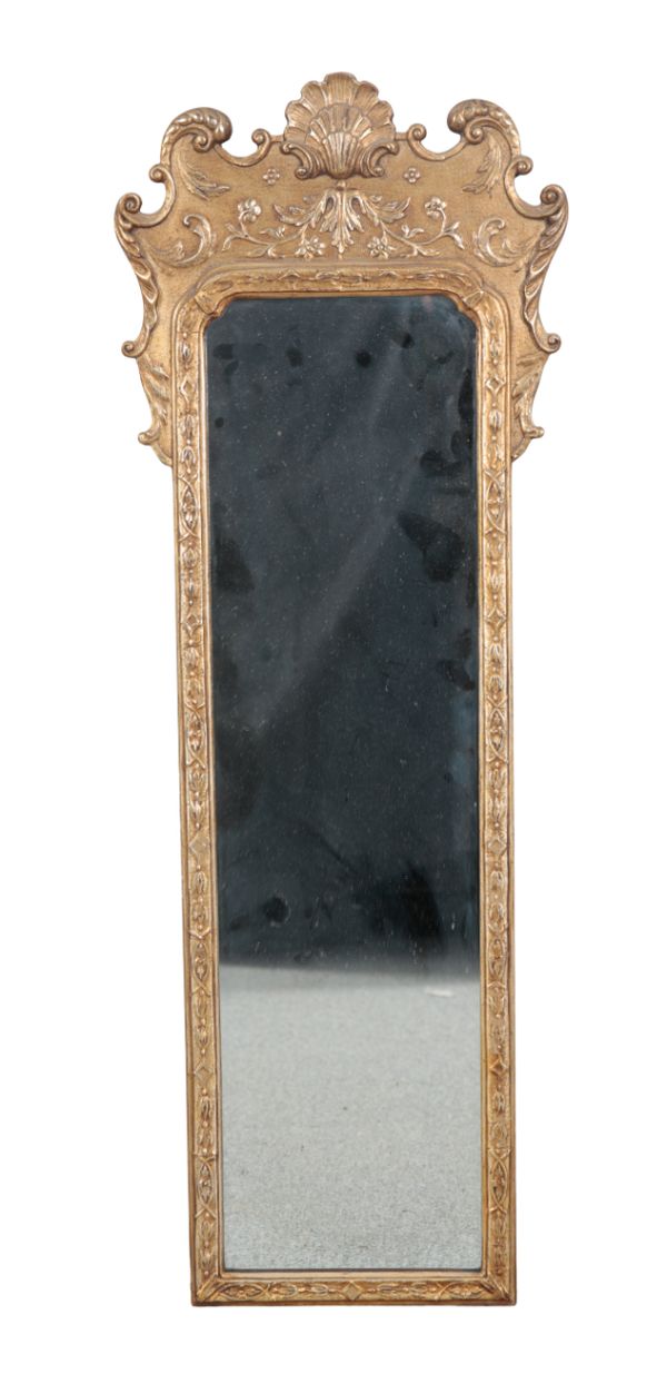 A GILTWOOD AND COMPOSITION PIER MIRROR