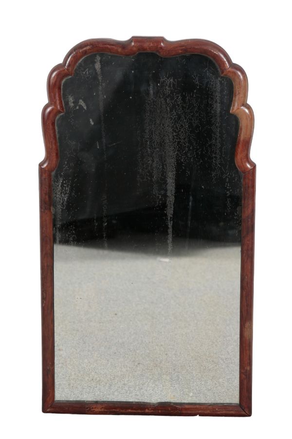 AN 18TH CENTURY WALNUT MIRROR