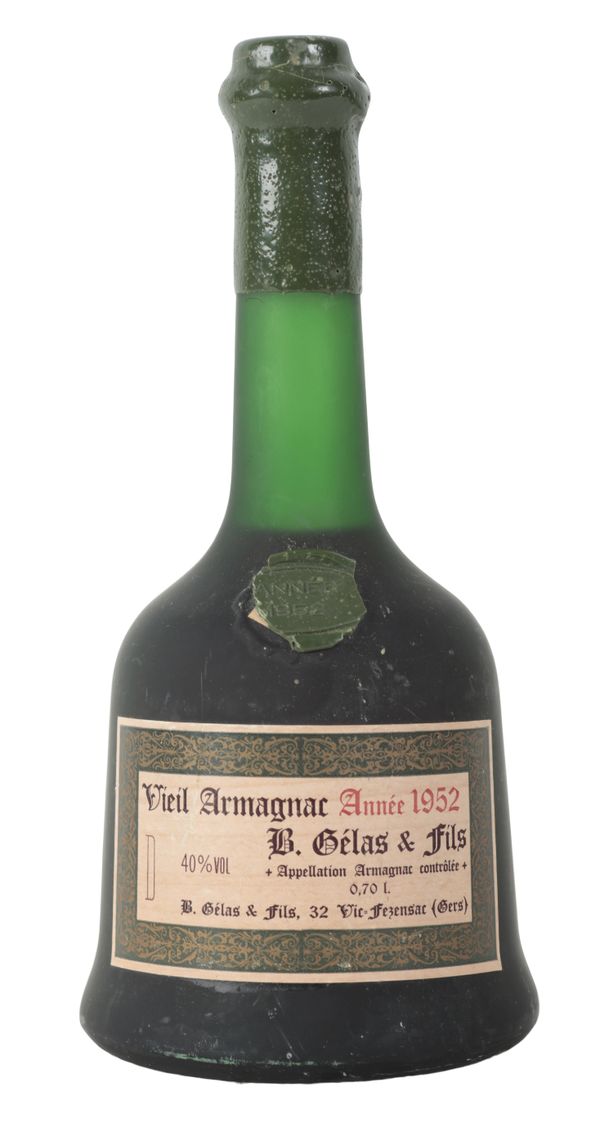 VIEIL ARMAGNAC B. GELAS & FILS ANNEE 1952