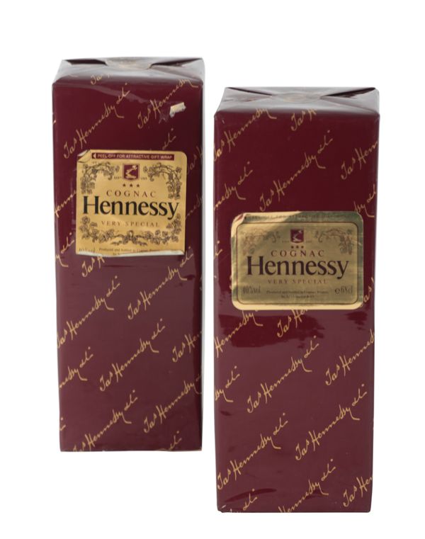 HENNESSY: TWO BOXED 68CL BOTTLES OF VS COGNAC