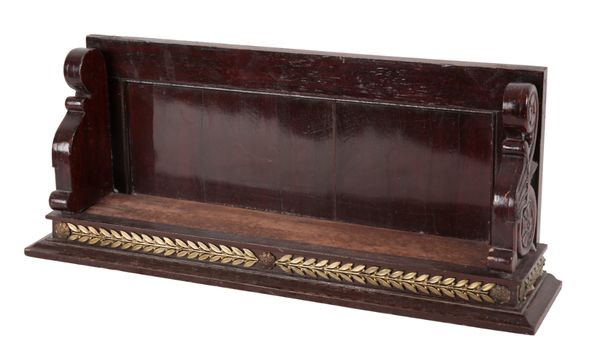 A REGENCY GRAINED ROSEWOOD BOOKSHELF