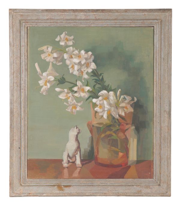 J. E. SUTTON, ENGLISH SCHOOL 20TH CENTURY, A STILL LIFE WITH FLOWERS