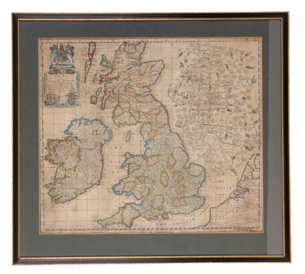 “A NEW MAP OF ENGLAND SCOTLAND AND IRELAND” BY ROBERT MORDEN