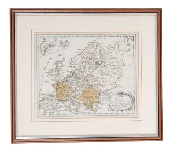 A HAND-COLOURED ENGRAVED MAP "EUROPE"