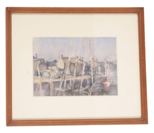 *DICK LEE (1923-2001) 'Barfleur Harbour, Afternoon'