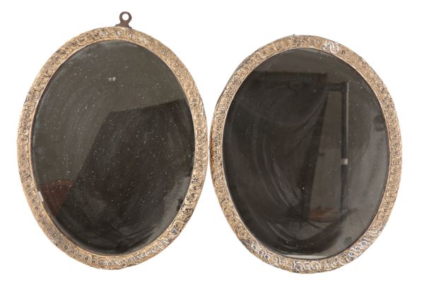 A PAIR OF 19TH CENTURY GILTWOOD MIRRORS