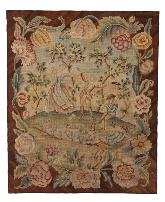 AN 18TH CENTURY NEEDLEWORK