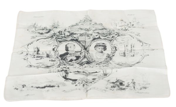 A GEORGE V SILVER JUBILEE PRINTED HANDKERCHIEF