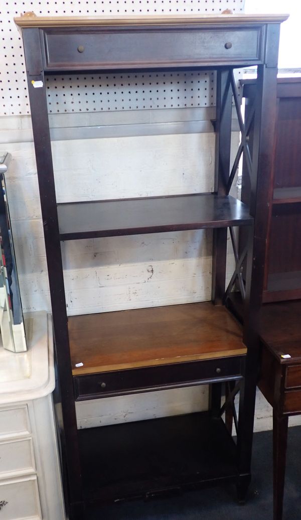 A REPRODUCTION BIEDERMEIER STYLE ETAGERE