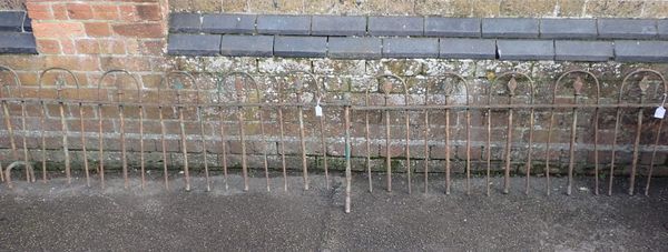 TWO MATCHING SECTIONS OF LOW IRON RAILING