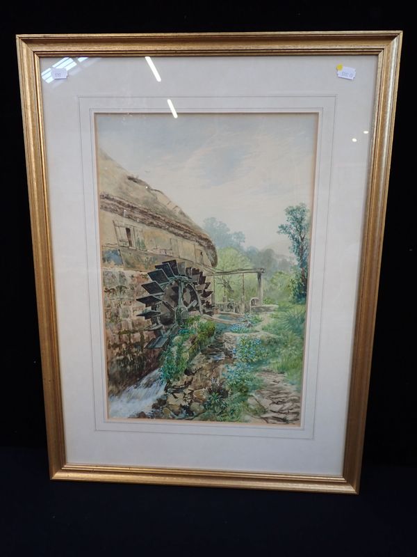 W.S. MORRISH, EXH. 1866-86: 'TANGLE MILL NEAR DREWSTEIGNTON'