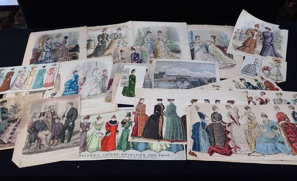 A COLLECTION OF 19TH CENTURY FASHION PLATES