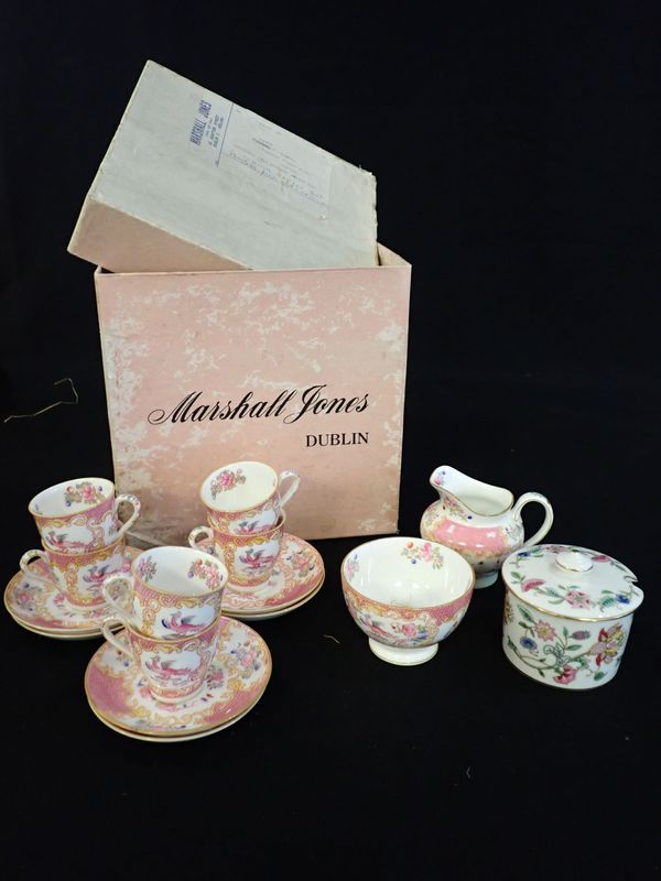 A MINTON BONE CHINA ‘ASIATIC PHEASANT’ PART COFFEE SERVICE