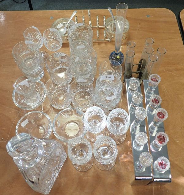 A BOHEMIA CRYSTAL PART TABLE SERVICE