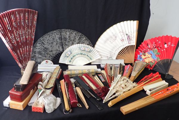 A COLLECTION OF VINTAGE FANS